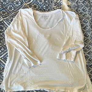 LOFT Cream Blouse for Women